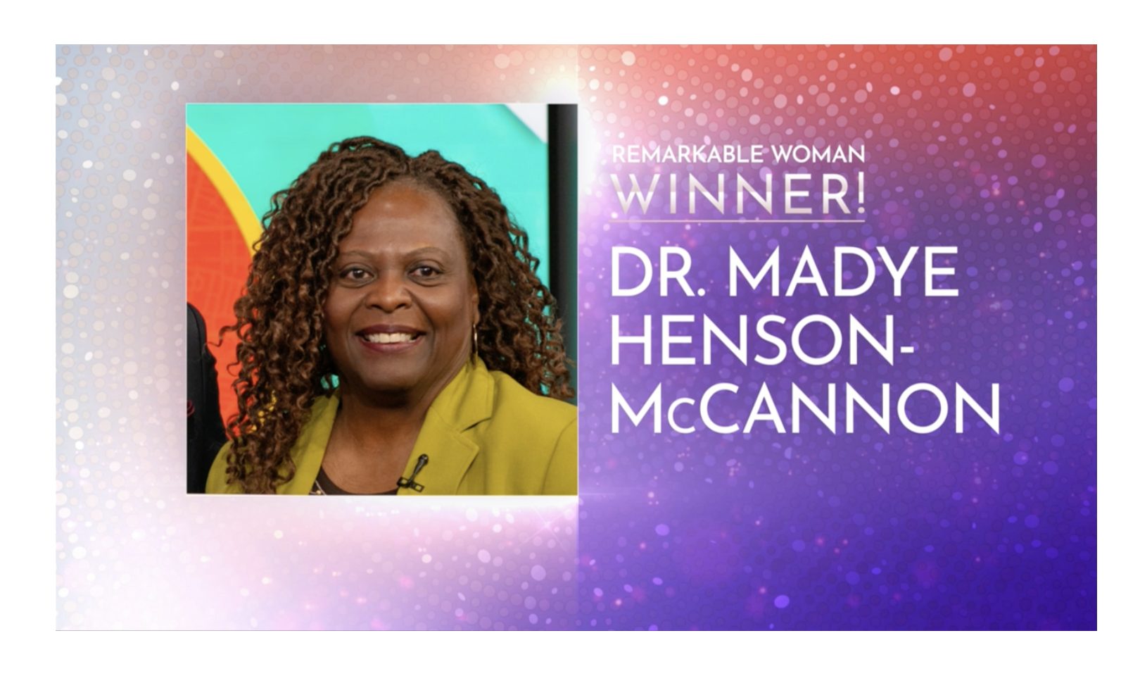 Honoring Dr. Madye Henson-McCannon